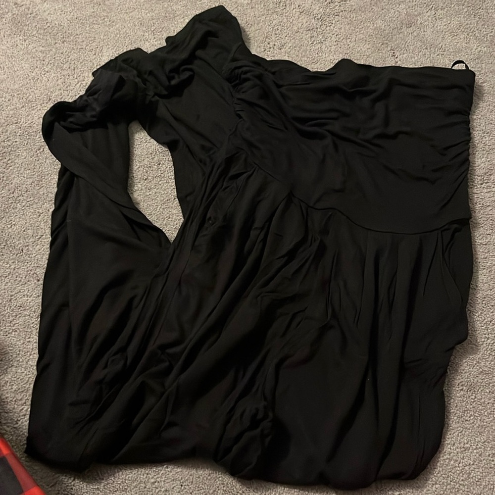 Black womens strapless romper